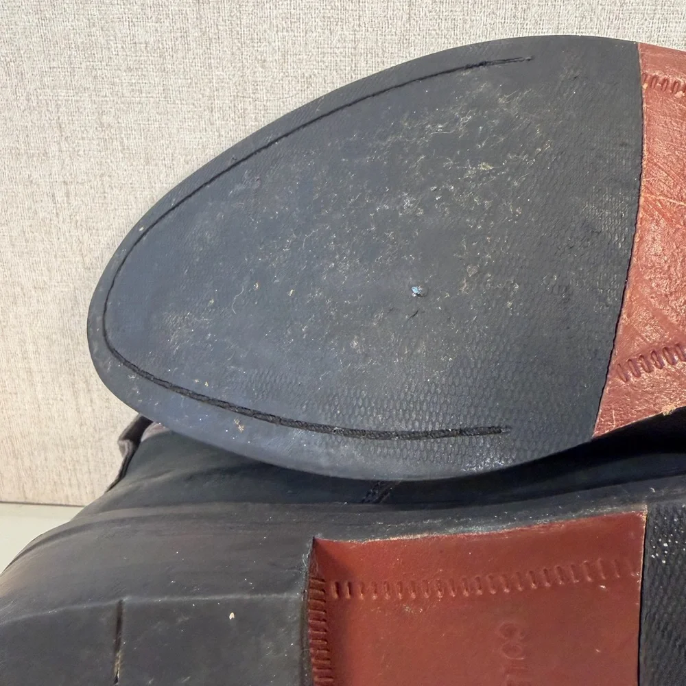 Cole Haan Men's Chukka Ankle Boots C20917 Gray‎ Black Leather  Size 7.5M